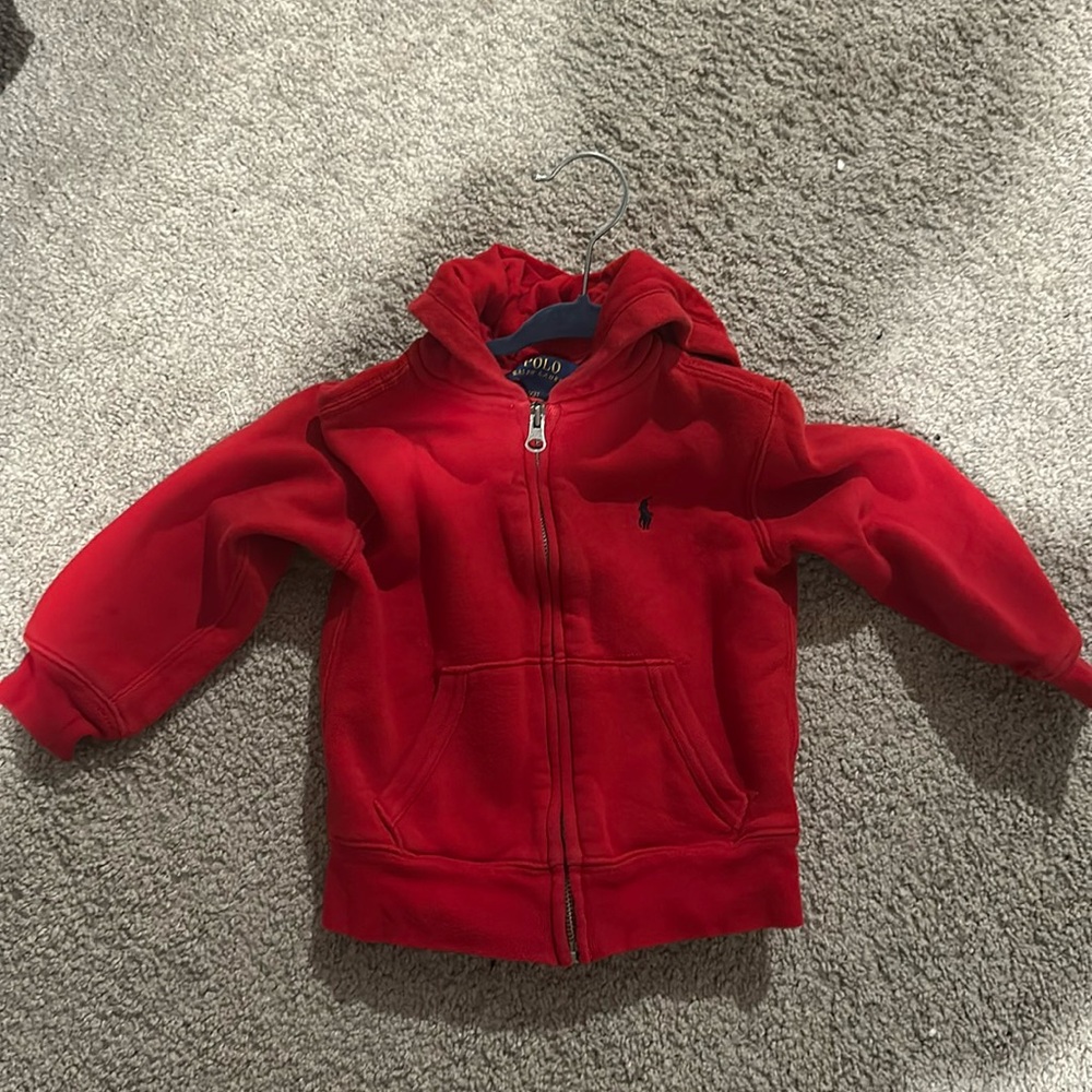 Red Polo Hoodie for Toddlers